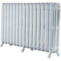 Arroll Montmartre 3-Column Cast Iron Radiator 760mm x 1234mm White 7370BTU (9240P)