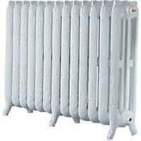 Montmartre 768 High French Embossed 13 Section Cast Iron Radiator finished White 9010