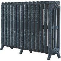 Montmartre 768 High French Embossed 14 Section Cast Iron Radiator finished Anthracite 7016