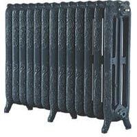 Montmartre 768 High French Embossed 13 Section Cast Iron Radiator finished Anthracite 7016