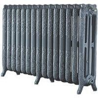 Montmartre 768 High French Embossed 15 Section Cast Iron Radiator finished Cast Grey M6004