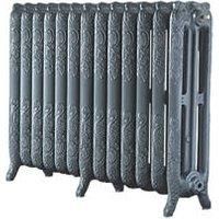 Montmartre 768 High French Embossed 13 Section Cast Iron Radiator finished Cast Grey M6004