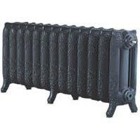 Arroll Montmartre 3-Column Cast Iron Radiator 470 x 1074mm Black 3992BTU (1873P)