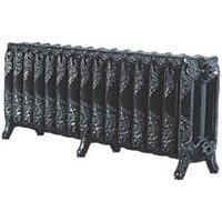 Arroll Montmartre 3-Column Cast Iron Radiator 470 x 1234mm Black 4606BTU (7060P)