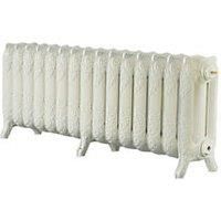 Arroll Montmartre 3 Column Radiator, Cream (W)1234mm (H)470mm