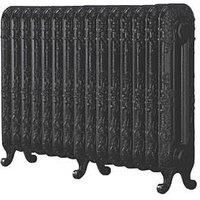 The Daisy 597 Vertical Cast Iron Radiator 15 Sections Black Primer 597 x 1009