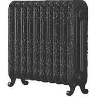 The Daisy 597 Vertical Cast Iron Radiator 10 Sections Black Primer 597 x 684