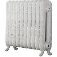 The Daisy 597 Vertical Cast Iron Radiator 10S White 9010 597 x 684