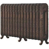 The Daisy 597 Vertical Cast Iron Radiator 15S Aged Bronze 597 x 1009