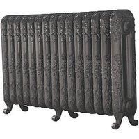 The Daisy 597 Vertical Cast Iron Radiator 15S Cast Grey M6004 597 x 1009