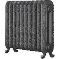 The Daisy 597 Vertical Cast Iron Radiator 10S Cast Grey M6004 597 x 684