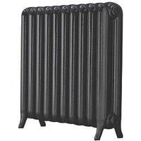 The Princess 748 H Two Column Cast Iron Radiator Ten Sections Black Primer 748 x 794