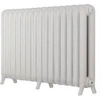 The Princess 748 H Two Column Cast Iron Radiator Fifteen Sections White 748 x 1174