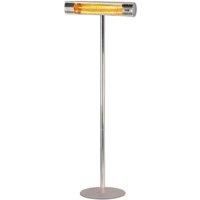 Shadow 2Kw Ulg Non Remote Heater w/ Large Stainless Steel Stand - Silver