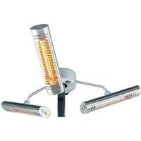 Shadow Parasol 3kW w/ Remote & poles 30-50mm - White & Silver