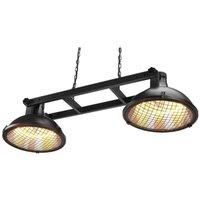 Shadow Diffusion Double Hanging Lamp 3.0Kw Patio Heater