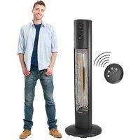 Heat Outdoors Empire 3kW ECO Carbon Infrared Patio Heater - Black