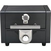 Gas BBQ Grill Portable Double Skinned Body Black