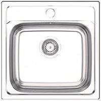 Clearwater BAR 1 Bowl Stainless Steel Kitchen Sink 480 x 480mm (107FJ)