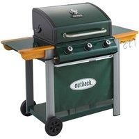 Outback Hunter 3Burner Hybrid Gas & Charcoal BBQ  Green