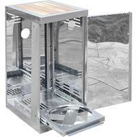 Outback Cylinder Holder with Chopping Board  Stainless Steel