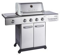 Outback Jupiter - 4 Burner Hybrid BBQ Grill with Side Burner - Stainle OUT370767