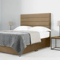 4ft 6 Modern 3 Panel- Charcoal- Floor Standing Headboard