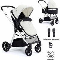 Babymore Mimi 2 in 1 Pram Pushchair - Silver