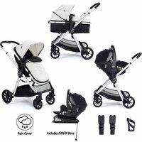 Babymore Mimi Travel System Pecan I-size Isofix - Silver