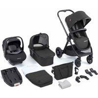 Babymore Memore V2 Travel System With Pecan I-size And Isofix Base - Black