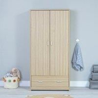 Babymore Luno Veni Wardrobe Oak Effect