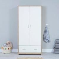Babymore Luno Veni Wardrobe White Oak Effect