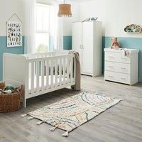 Babymore Caro 3 Piece Room Set - White Wash