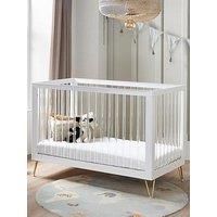 Babymore Kimi Cot Bed Acrylic With Fibre Mattress