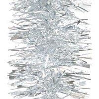 SHATCHI 1.8m/6Ft Silver Luxury Deluxe Chunky Christmas Tinsel Garland Xmas Tree Decorations