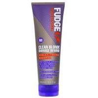 Fudge Professional Purple Toning Shampoo, Sulfate Free Clean Blonde Damage Rewind Shampoo, For Blonde Hair, Sulphate Free, No Yellow, Strengthening and Repairs with OptiPLEX technology, 250 ml