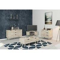 One Call Mustique Ready Assembled Compact Sideboard - Oak