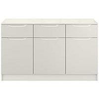 One Call Monaco Large Sideboard - Gloss Light Grey