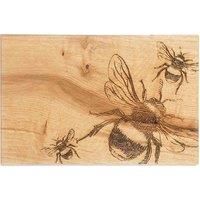 The Just Slate Company Bee Cutting Board, Cheese Board. Sustainable Oak Crafted in Scotland 30x20x2cm