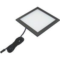 VEW Slim Square LED Cabinet Light Black 3W 140lm (321TW)