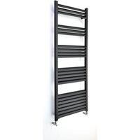 Towelrads Accuro Korle Champagne 1600mm x 300mm Aluminium T/Warmer  Black