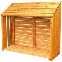 Small Log Store Garden Wood Stack Approx 5 x 2 Feet