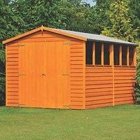Shire Overlap 8ft x 10ft Wooden Apex Garden Shed