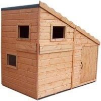 Shire 6 x 4ft Command Post Wooden Playhouse with Water Gun Ports