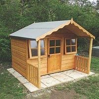 Large Outdoor Garden Playhouse with Canopy  6ft x 4ft