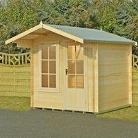 Shire Crinan 2.1m x 2.3m Log Cabin Summerhouse (19mm)
