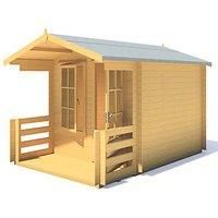 Shire Maulden 2.4m x 3.2m Log Cabin Summerhouse (19mm)