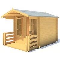 Shire Maulden 2.7m x 3.5m Log Cabin Summerhouse (19mm)