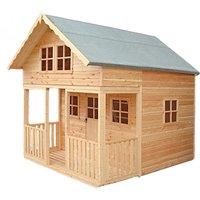 Shire 8 x 9ft Lodge & Bunk Large Wooden Playhouse with Veranda