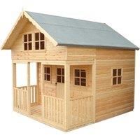 Shire 8 x 9ft Lodge & Bunk Large Wooden Playhouse with Veranda